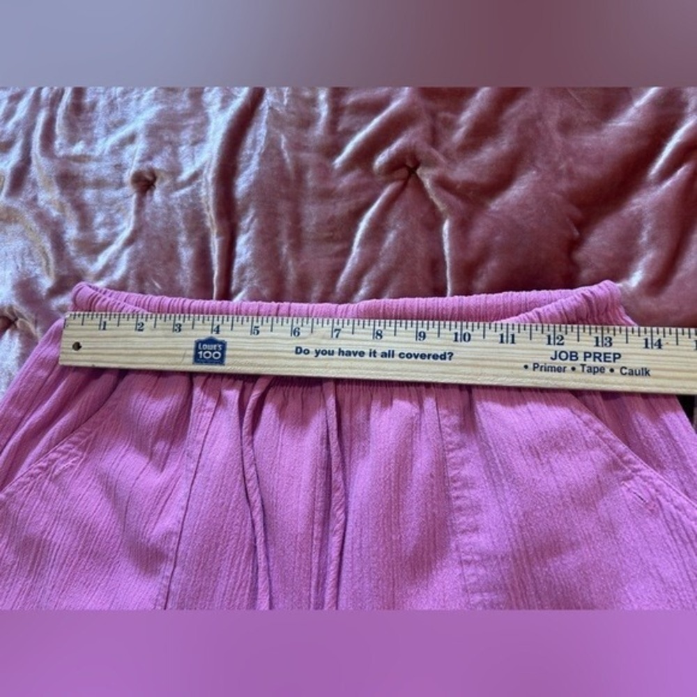 Drawstring Pants Large, Stretchy Linen-Style Fabric Summer Spring - Picture 7 of 7